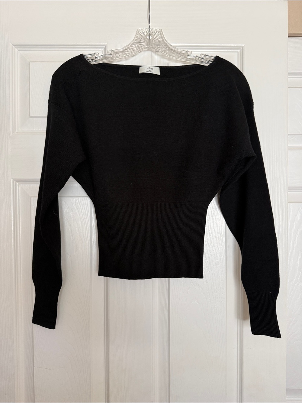 Aritzia Wilfred Black Crescendo Sweater XS